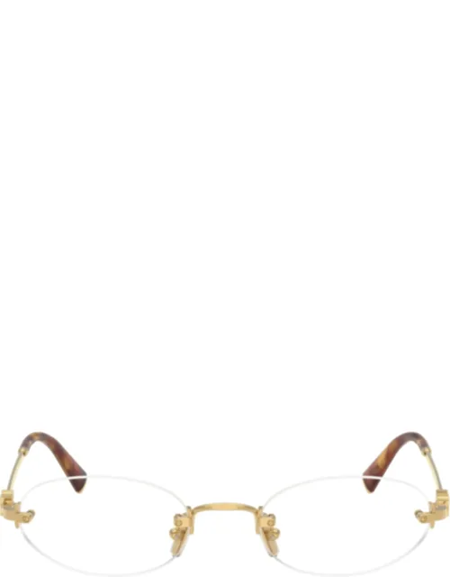 Rimless Oval Lens Sunglasses