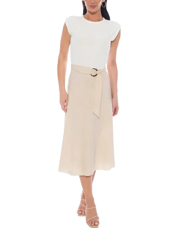 Extended Shoulder Twofer Dress