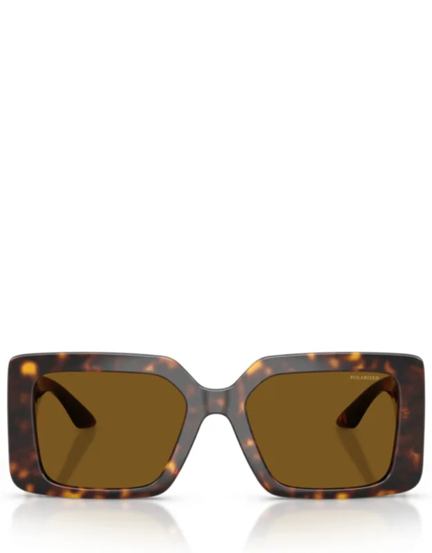 Rectangular Tortoiseshell Sunglasses