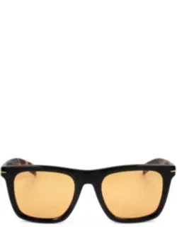 Bold Tortoiseshell-patterned Rectangular Sunglasses