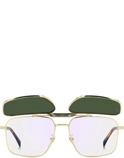 Rectangular Clip-on Sunglasses