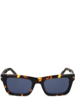 Bold Rectangular Tortoiseshell Sunglasses