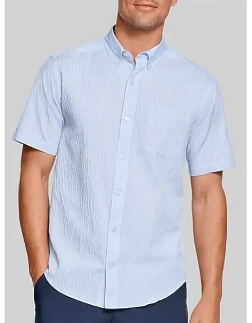 Leland Seersucker Short Sleeve Button Up Shirt