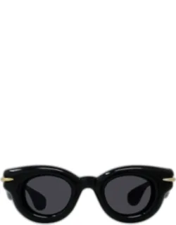 Inflated Pantos Acetate-nylon Round Sunglasses