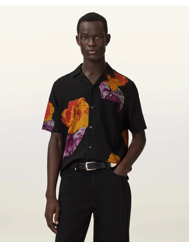 Nouvelle Short Sleeve Linen Blend Shirt