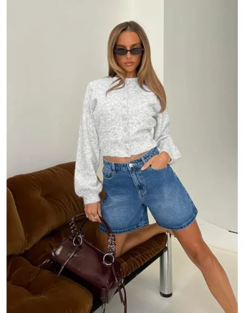 Torri Longline Denim Shorts