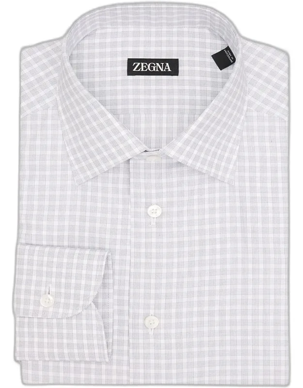 Plaid Cotton Dress Shirt