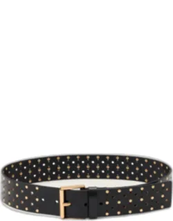 Lena Leather Studded Belt
