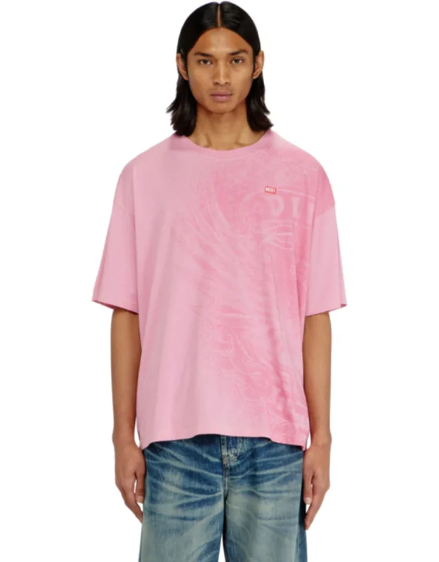 Relaxed T-shirt With Pigment Prints