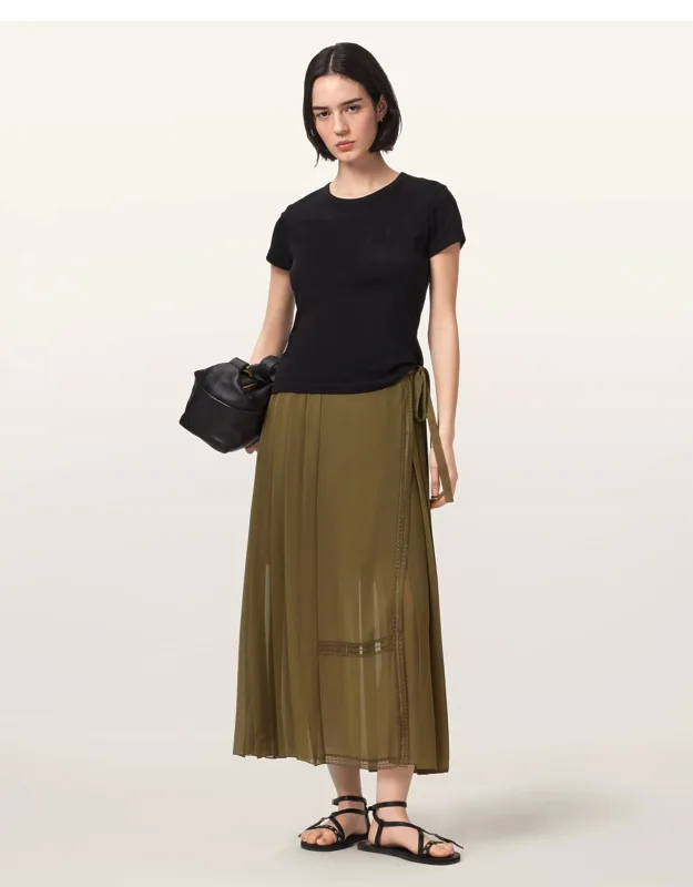 Clover Wrap Maxi Skirt