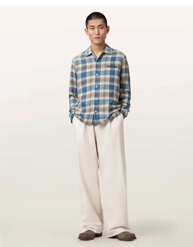 Relaxed Long Sleeve Check Shirt