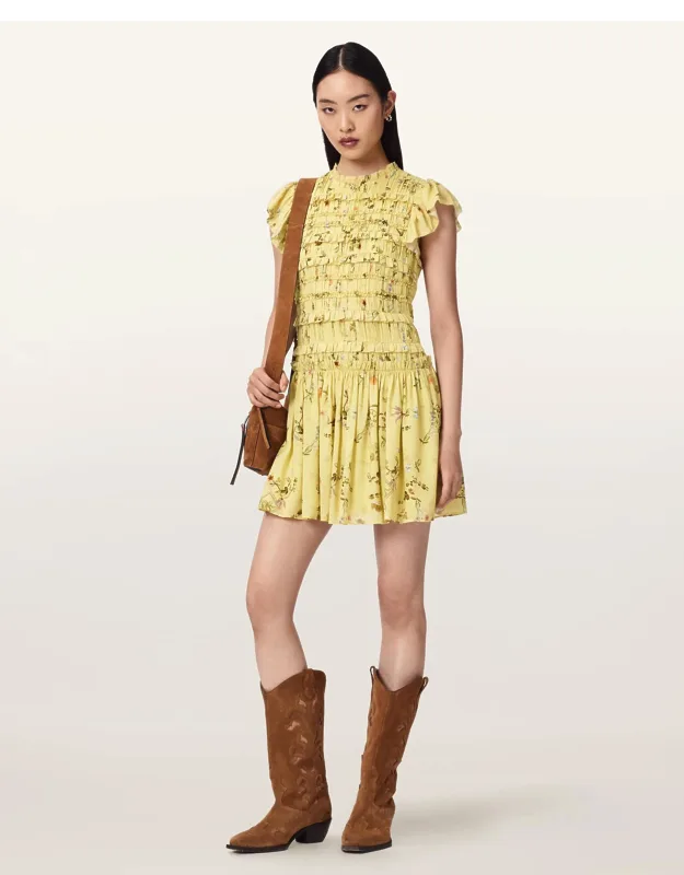 Floral Ruffle Mini Dress
