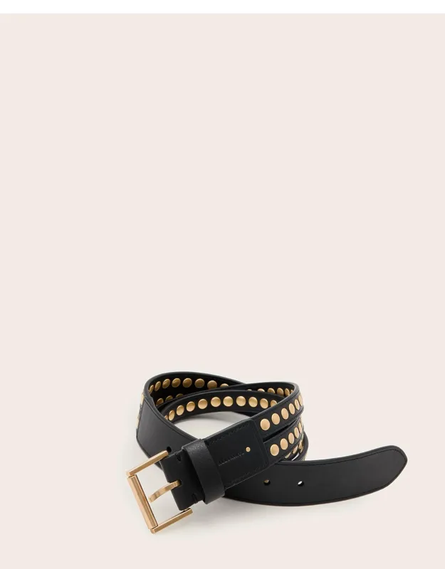 Studded Leather Belt