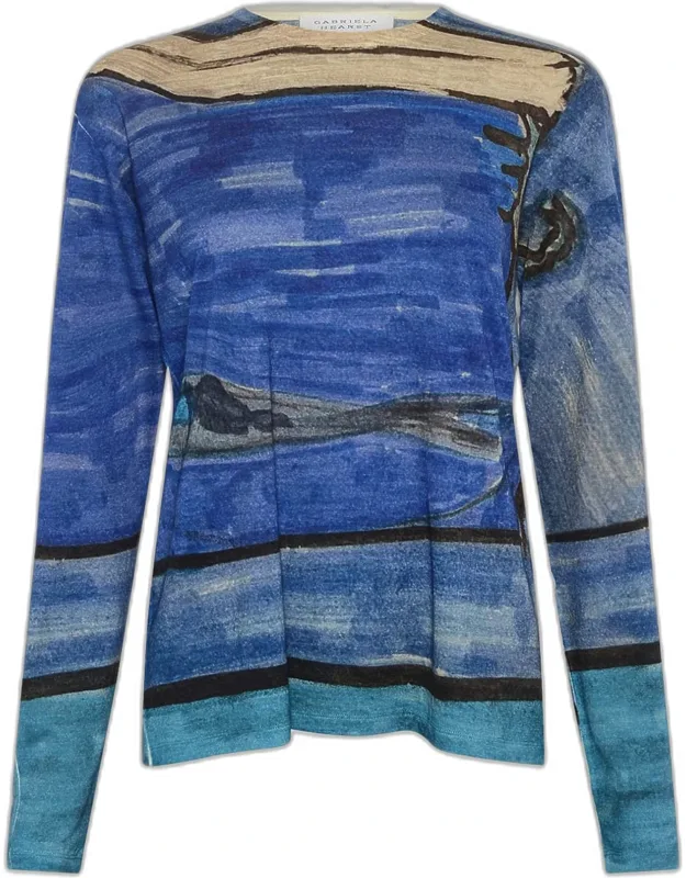 Isaro Long-sleeve Cashmere Jersey T-shirt