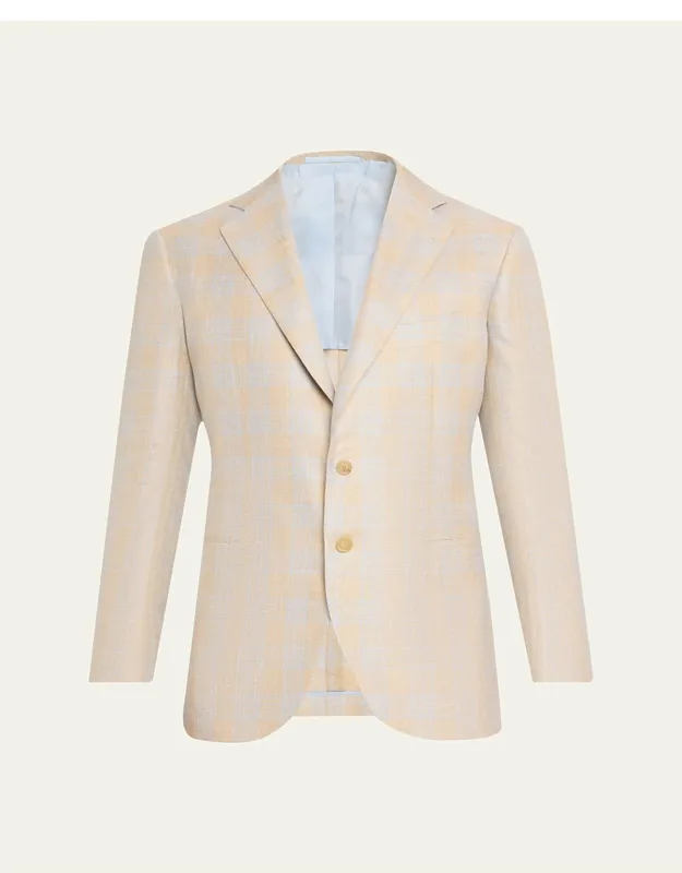 Plaid Cashmere-blend Sport Jacket