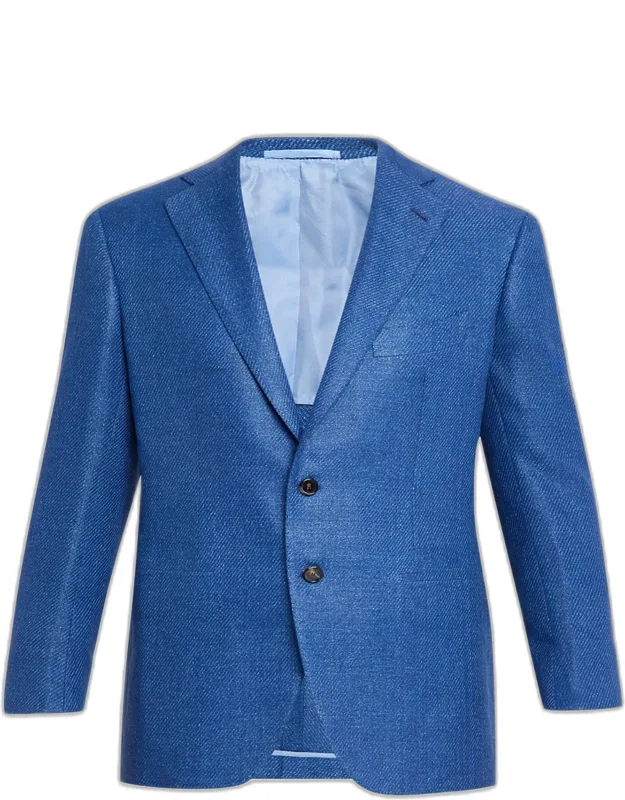 Tonal Herringbone Two-button Jacket
