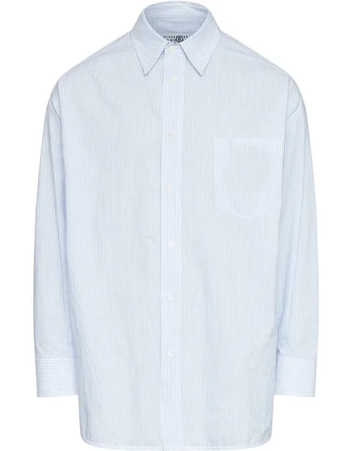 Striped Button-down Cotton Shirt