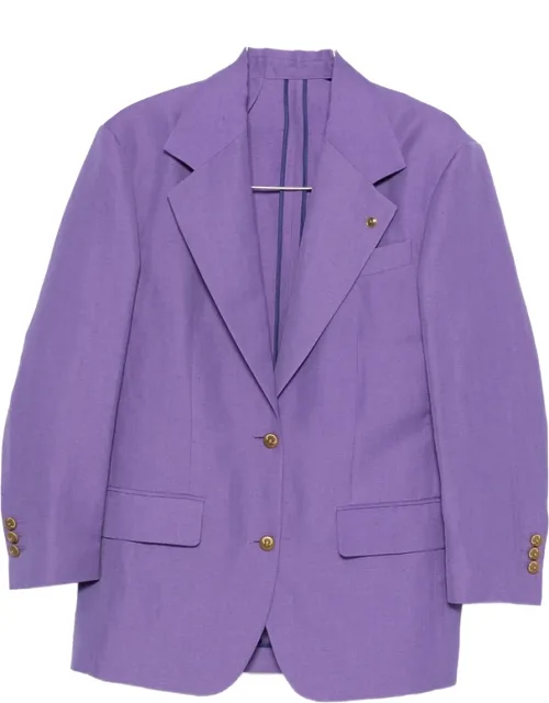 Peak-lapel Single-breasted Blazer