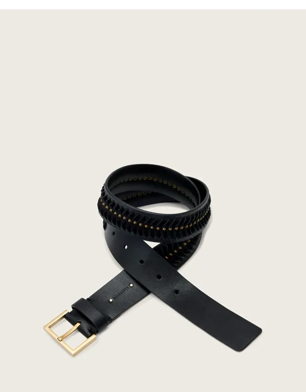 Nora Leather Studded Belt