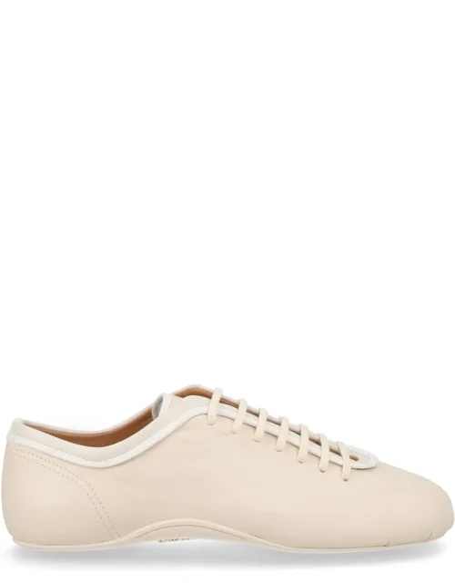 Ballerina Sneakers In Leather