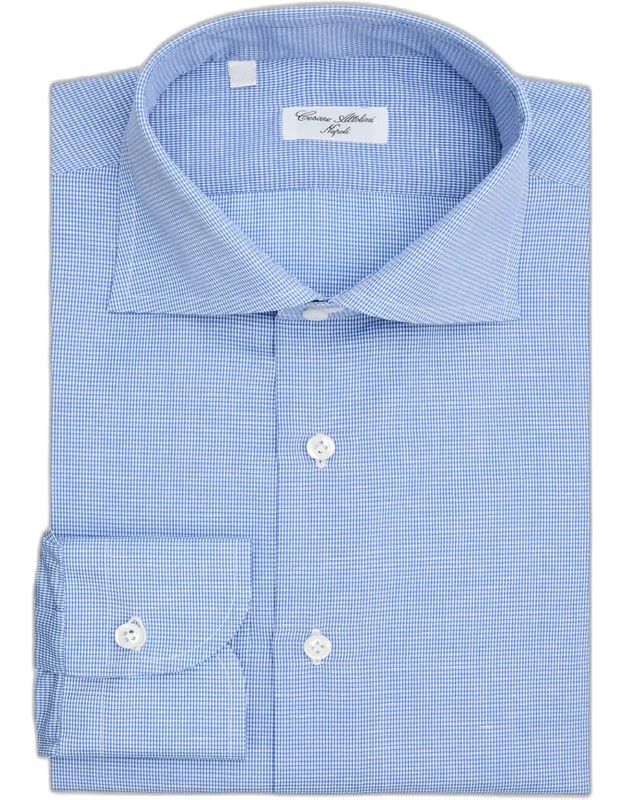 Micro-check Cotton-linen Shirt
