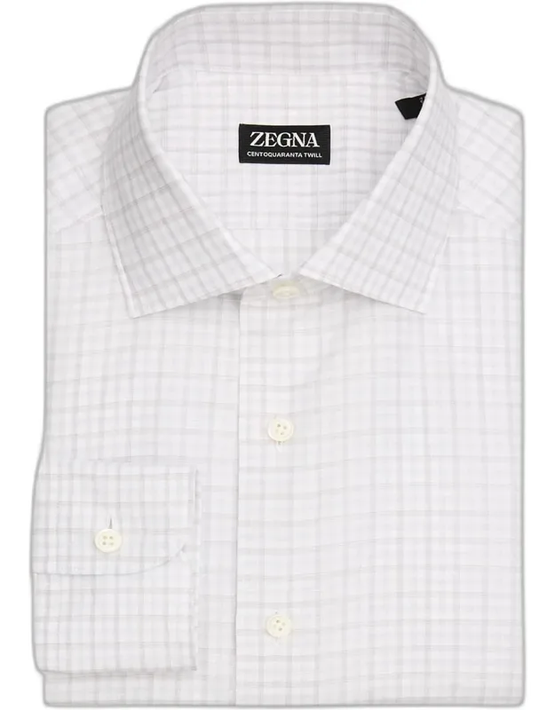Plaid Cotton-linen Shirt