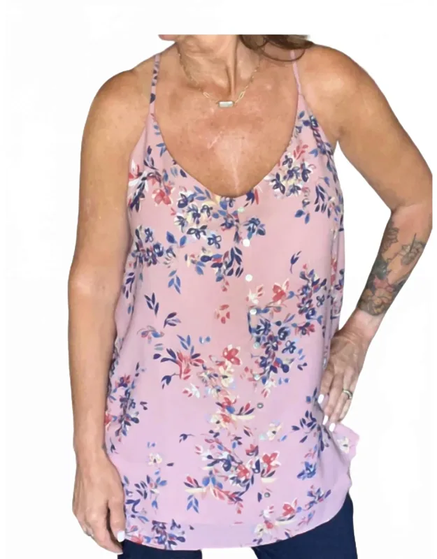 Button Detail Sleeveless Blouse
