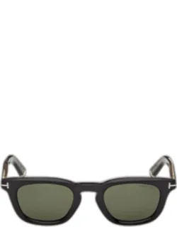 Icon 48mm Acetate Square Sunglasses