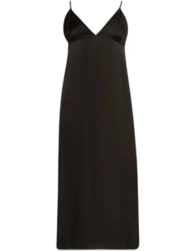 Empire-waist Midi Slip Dress