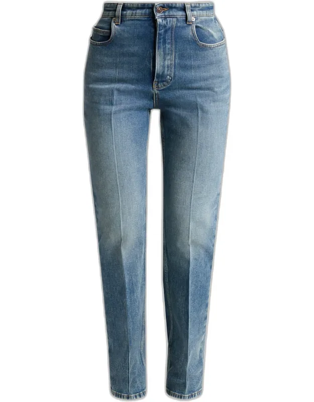 High-rise Slim-leg Jeans