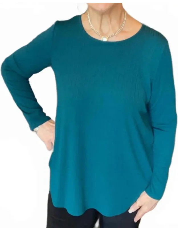 Ribbed Long Sleeve Top