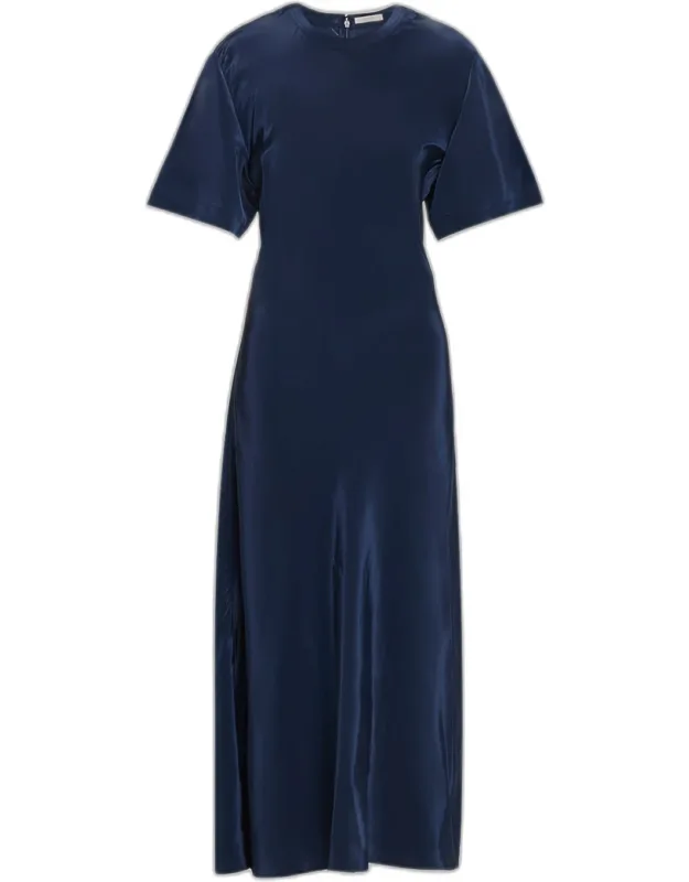 Seren Liquid Taffeta Maxi Dress