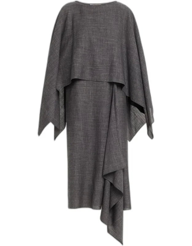 Layered Caftan Midi Dress