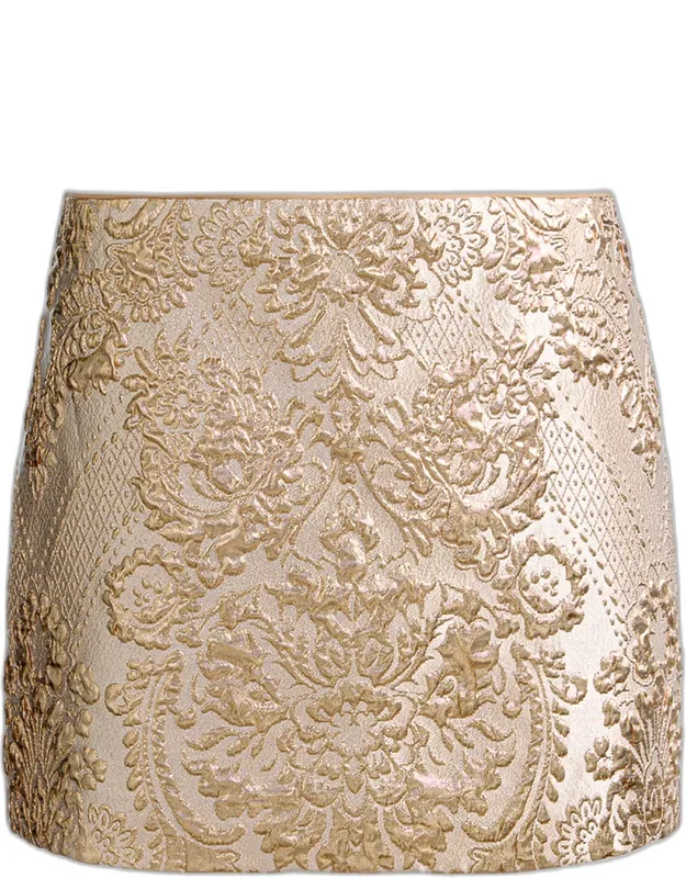 Rubi Low-rise Metallic Mini Skirt
