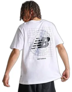 New Balance Vision Graphic T-shirt With Lightweight Fabric And Ribbed Crew Neckline