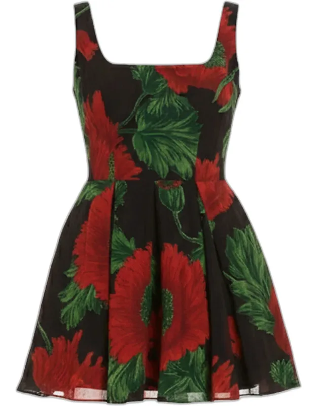 Organza Fit-&-flare Mini Dress