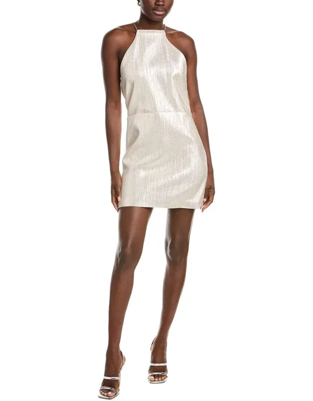 Chain Halter Mini Dress