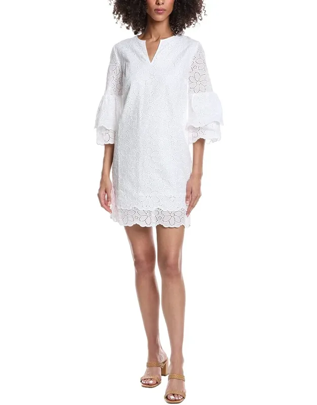 Eyelet Mini Dress