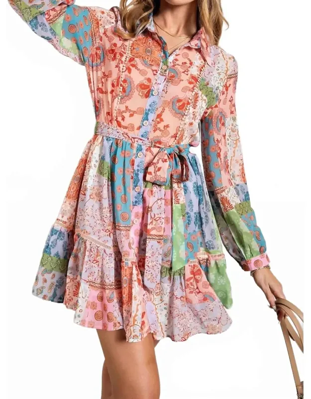 Paisley Mix Up Dress