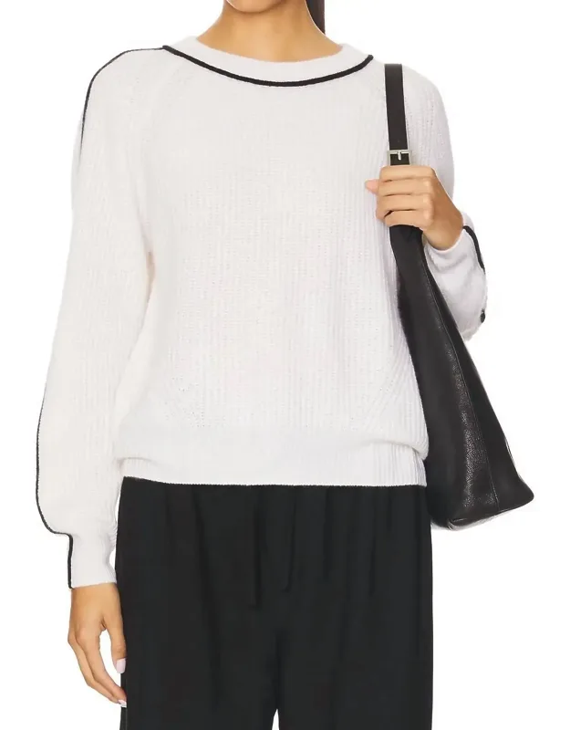 Shaker Crew Sweater Top