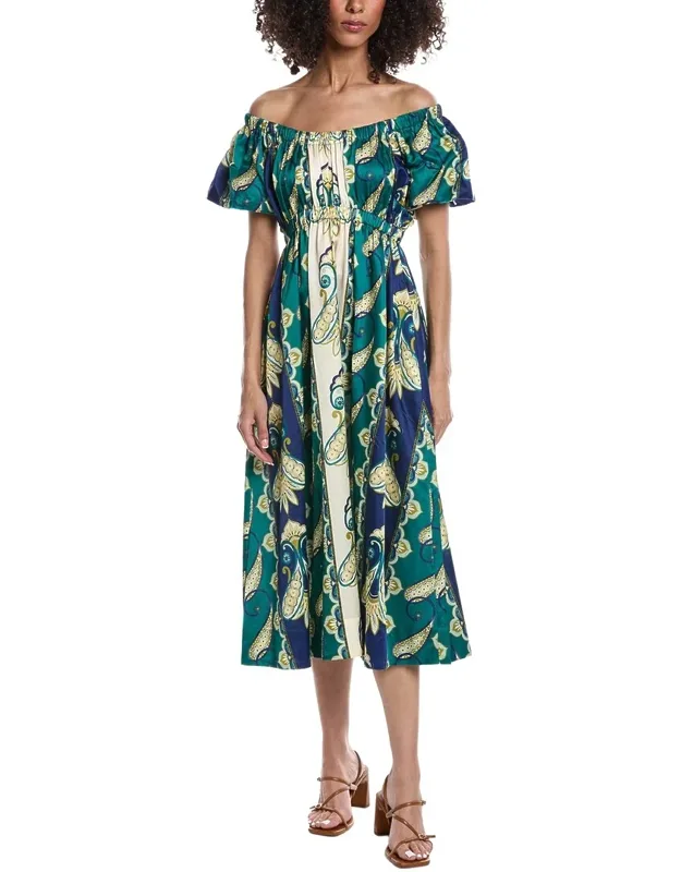 Hailey Silk-blend Midi Dress