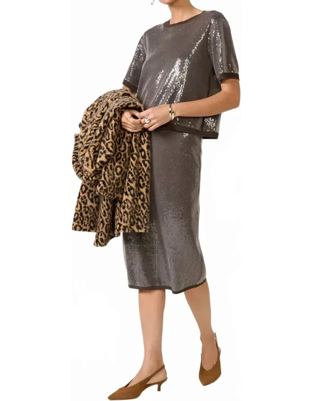 Sparkle Sequin Pencil Skirt