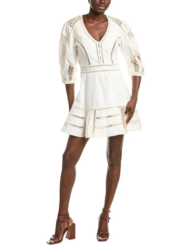 Crochet Insert Mini Dress