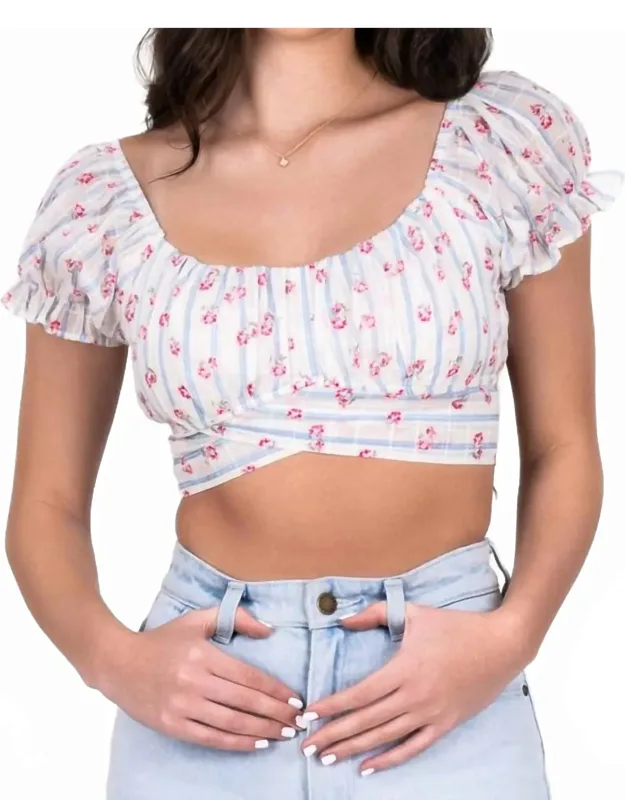 Floral Puff Sleeve Top