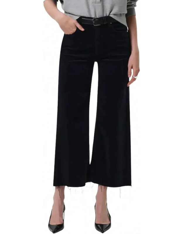 Lyra Crop Wide Leg Corduroy Jeans