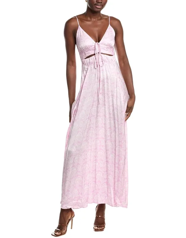 Cutout Waist Maxi Dress