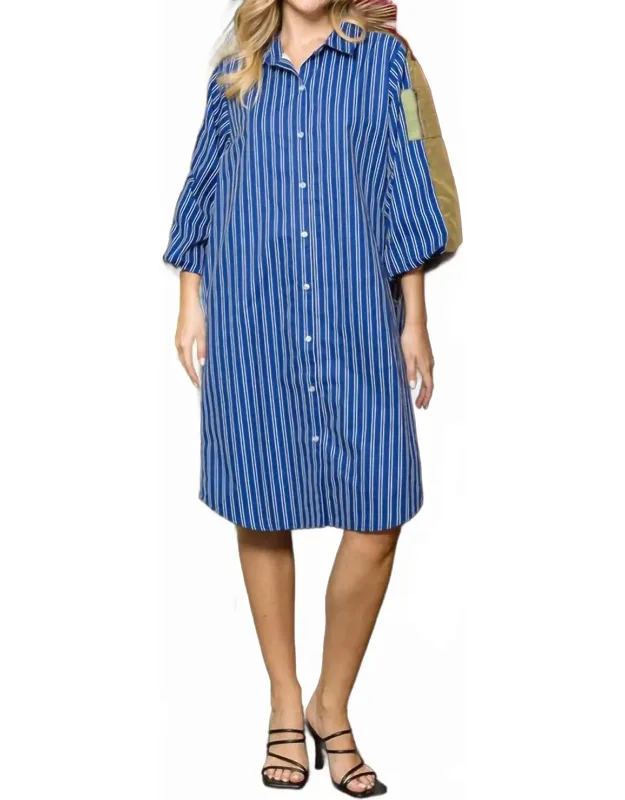 Multi Mixed Tunic Dress
