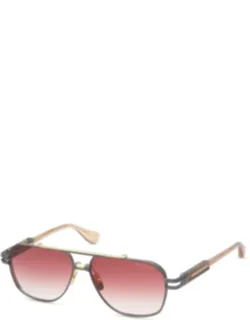 Kudru Geometric Frame Sunglasses With Gradient Tint