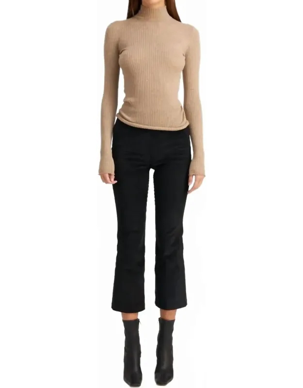Crop Flare Corduroy Pants