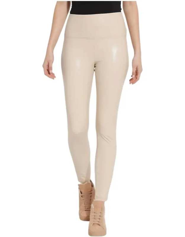 Textured Leather Leggings